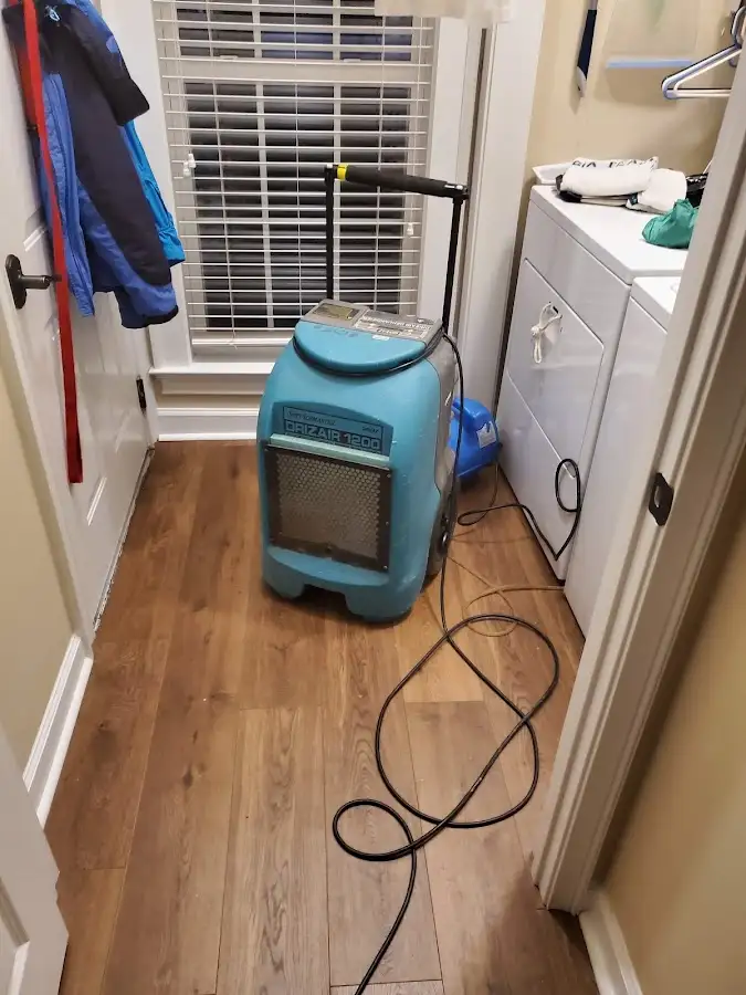 Commercial dehumidifier deployed for Flood Damage Cleanup in Kearney
